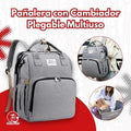 MOCHILA PAÑALERA CON CAMBIADOR PLEGABLE MULTIUSO